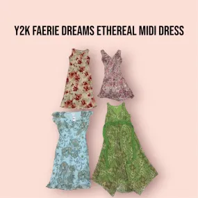 Y2K FAERIE DREAMS ETHEREAL MIDI DRESS