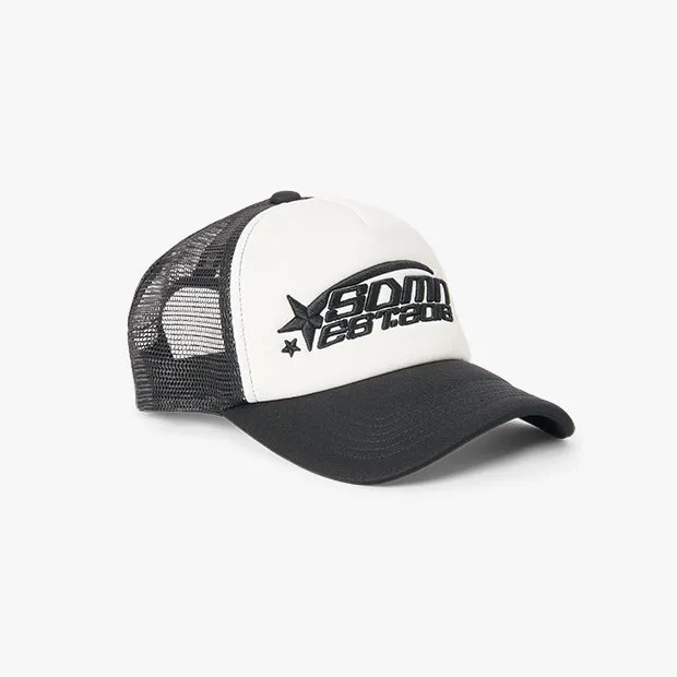 Y2K Shooting Stars Cap [Black/White]