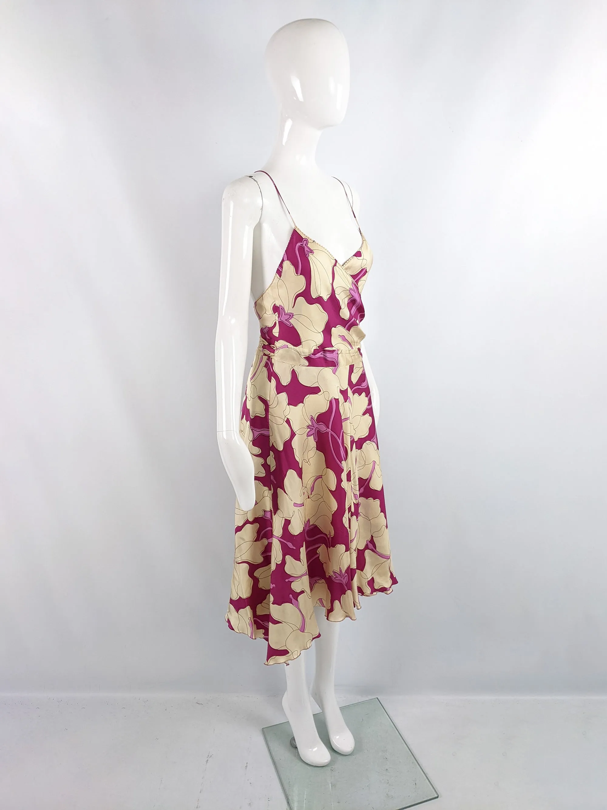 y2k Vintage Moschino Silk Dress, 2000s