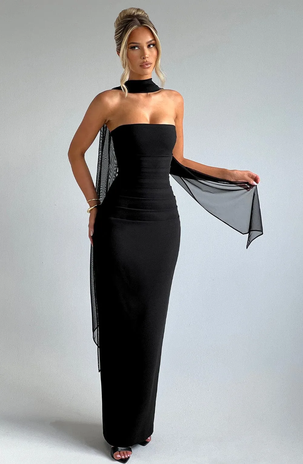 Yulia Maxi Dress - Black