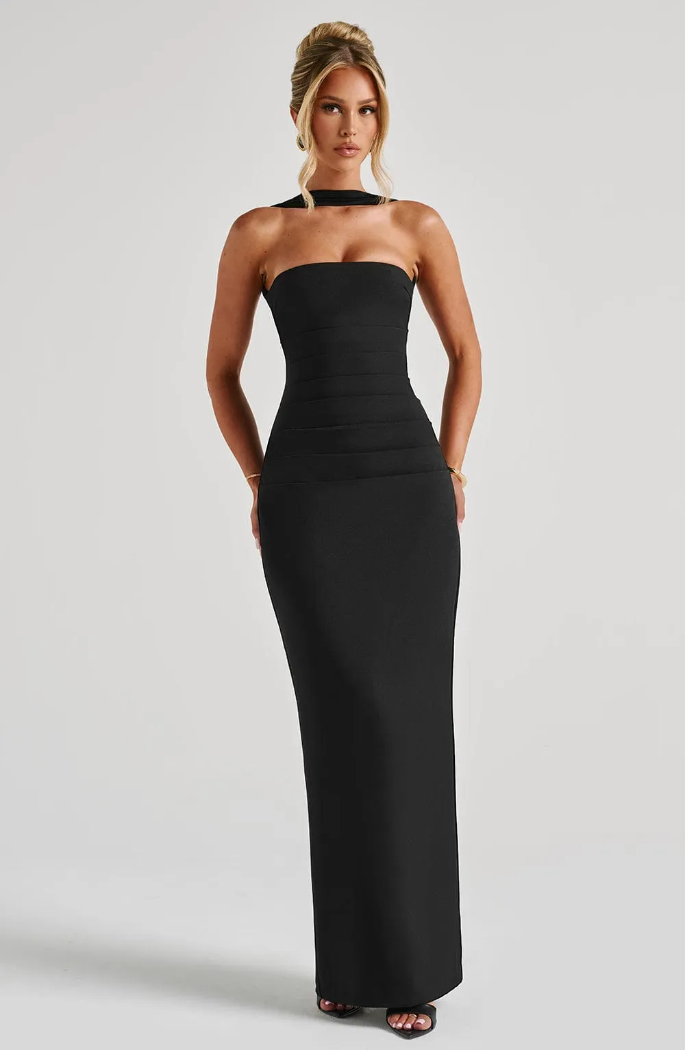 Yulia Maxi Dress - Black