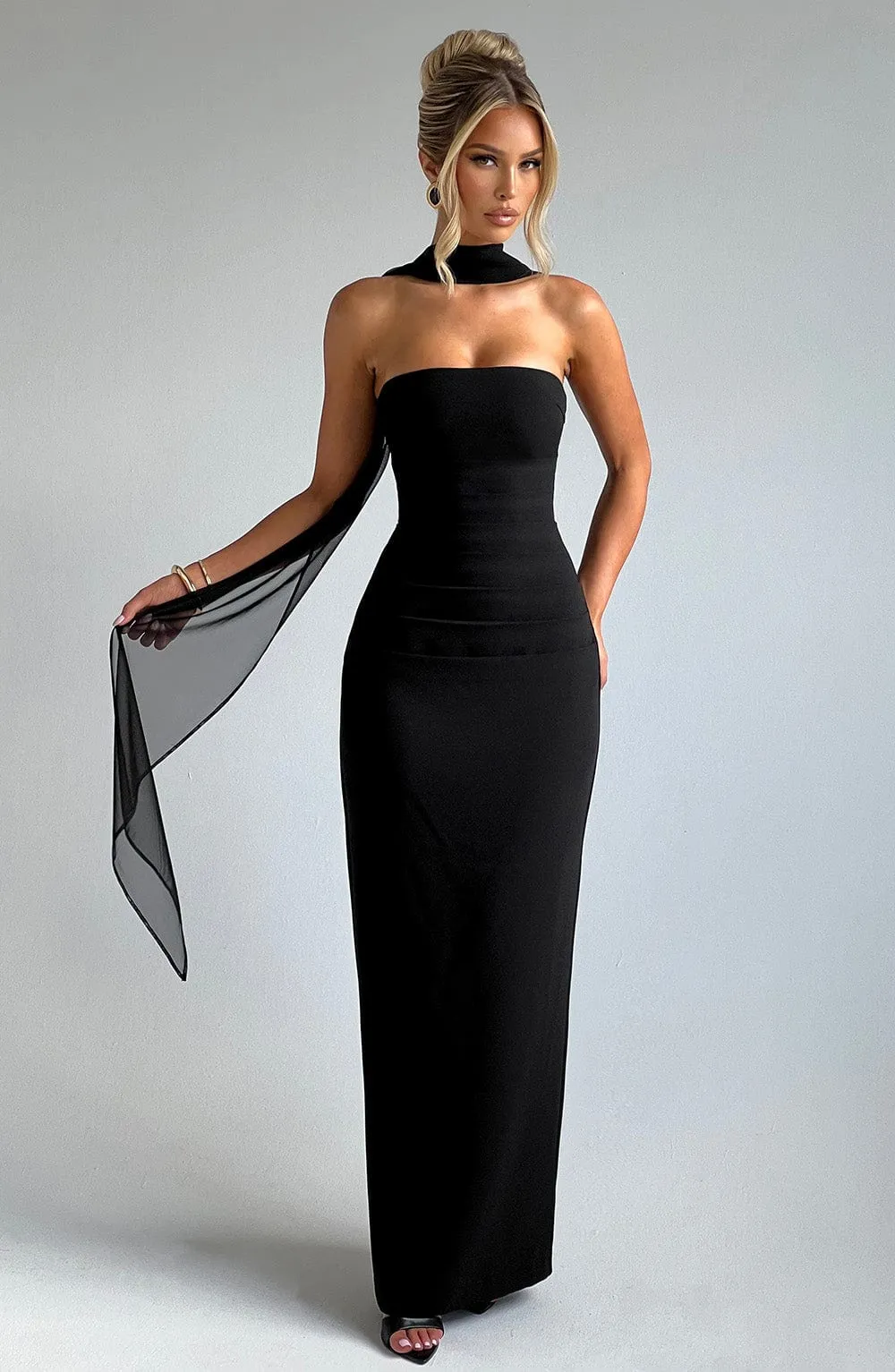 Yulia Maxi Dress - Black