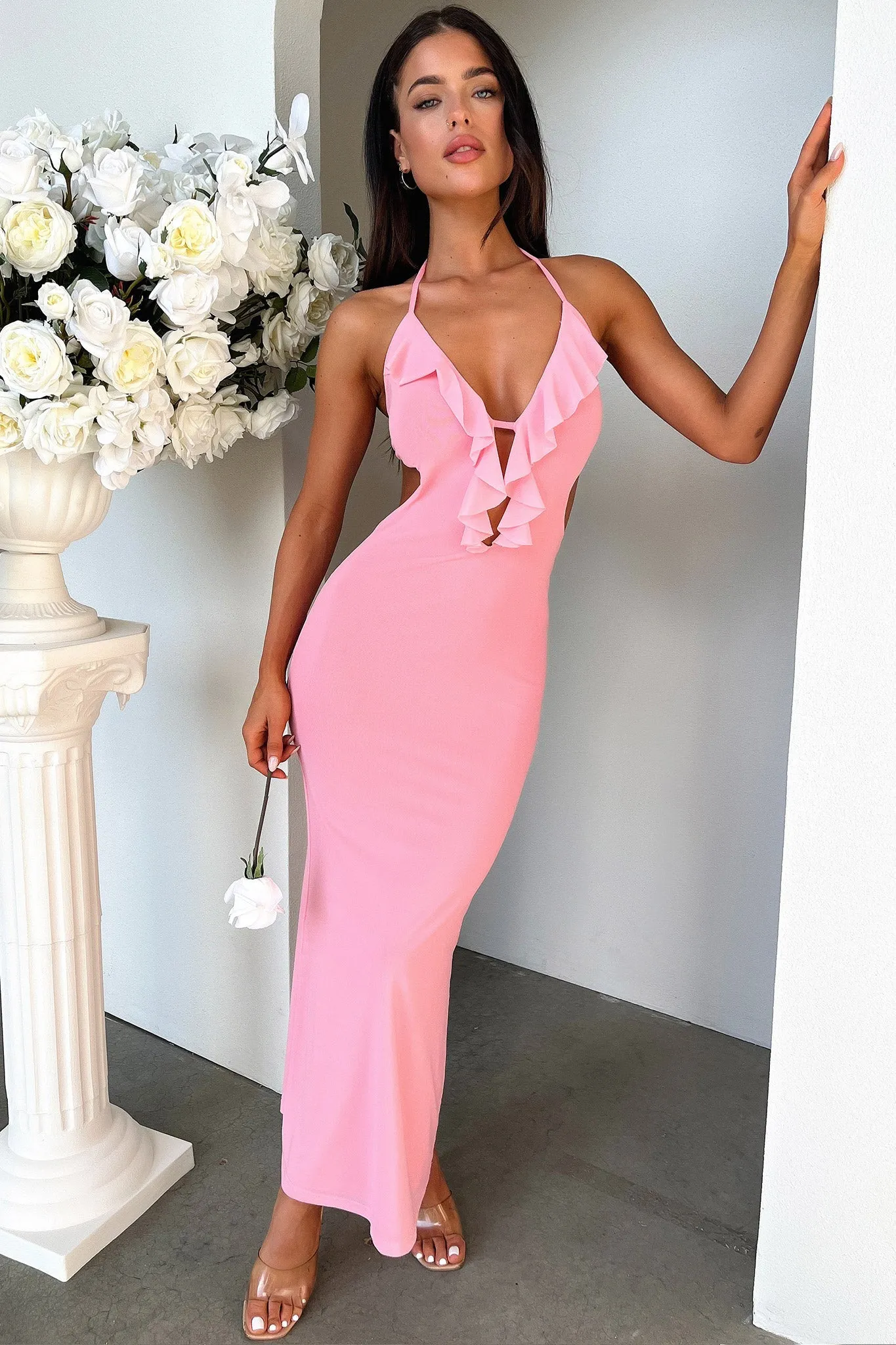 Zaric Maxi Dress - Pink