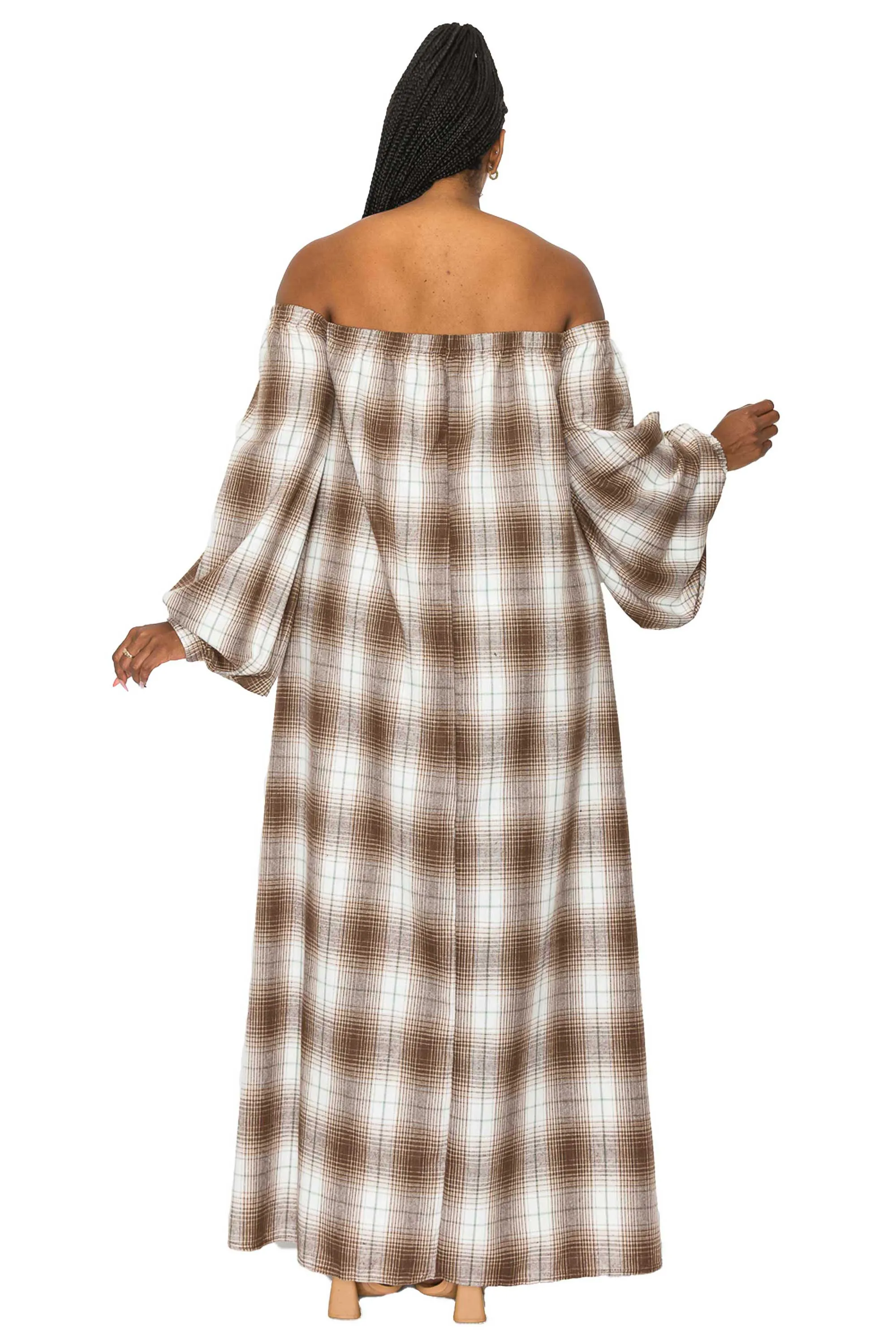 Zoe Flannel Maxi Dress